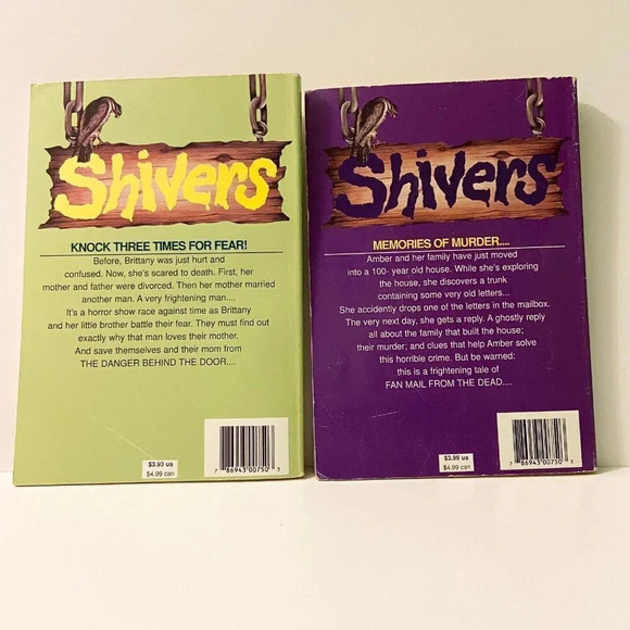 Vintage 1996 Lot of 2 Shivers The Locked Room and Ghost Writer Books No 3 and 5 - Picture 2 of 16